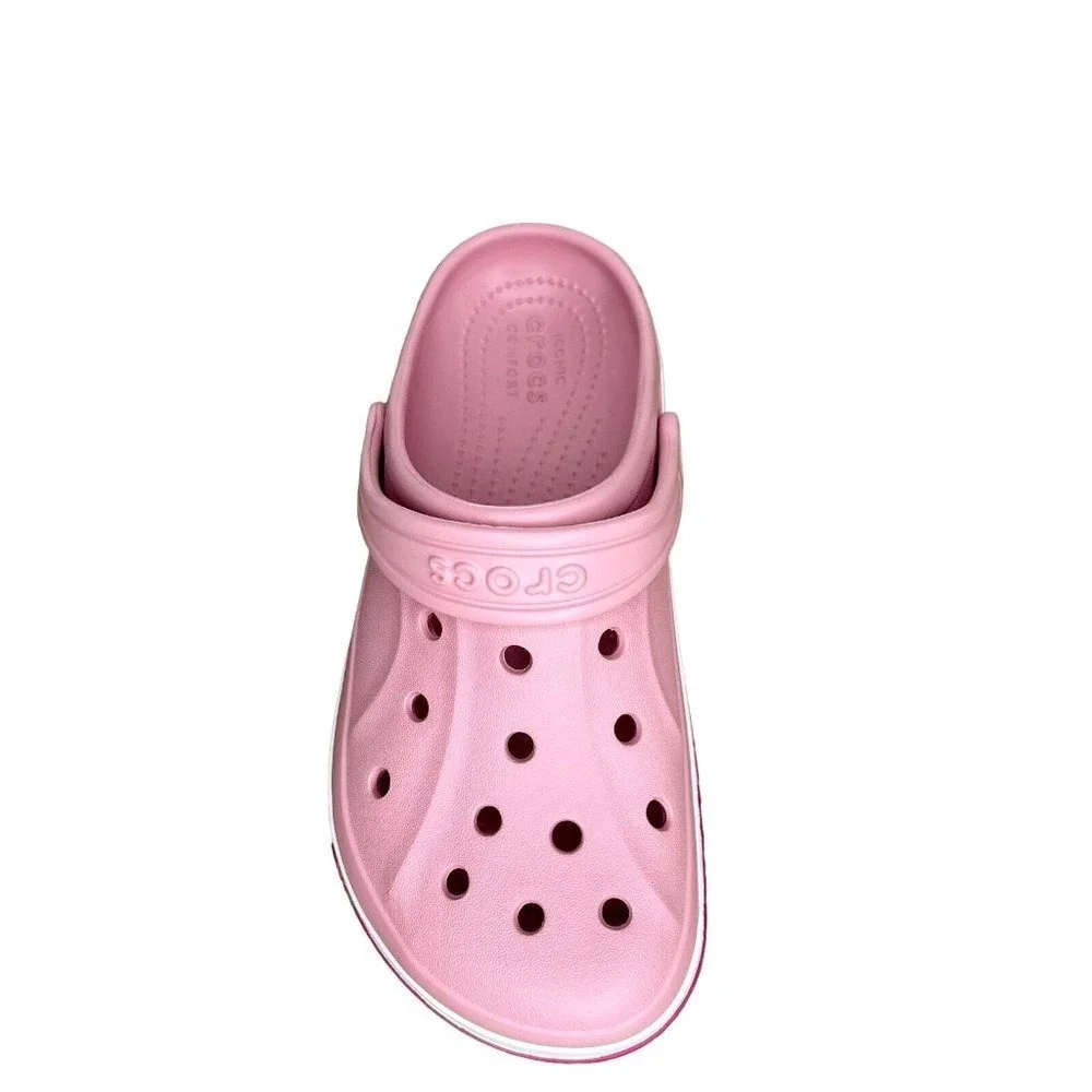 Crocs Bayaband Youth Big Girls Slip-on Clogs Size 1‎ (J1) Light Pink Sandals